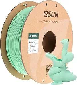 eSUN3D eSUN Matte PLA Filament, Matte 3D Printer PLA Filament, 1KG Spool 3D Printing Filament for 3D Printers, Paper Reel, Mint Green
