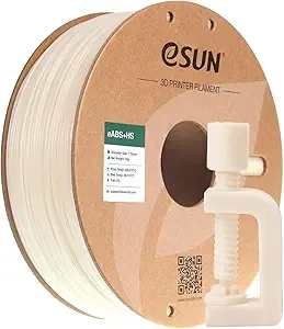 eSUN3D eSUN High Speed ABS+ Filament, Excellent Layer Adhesion 3D Printer Filament Speedy ABS Plus for Fast Printing, 1KG Spool (2.2 LBS) 3D Printing Filament for 3D Printers, Natural