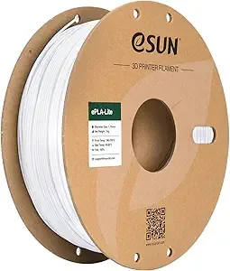 eSUN3D eSUN PLA Filament, High Toughness 3D Printer Filament Upgraded PLA Filament, Dimensional Accuracy +/-, 1KG Cardboard Spool (2.2 LBS) 3D Printing Filament for 3D Printers, Cold White