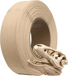 eSUN3D eSUN PLA+ Refilament, 3D Printer Refill PLA Plus, Dimensional Accuracy +/-, 1KG Spoolless 3D Printing Filament for 3D Printers, Bone White