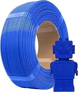 eSUN3D eSUN PLA Basic Refilament, 3D Printer Refill High Speed PLA for Fast Printing, 1KG Spoolless 3D Printing Filament for High Speed 3D Printers, Blue