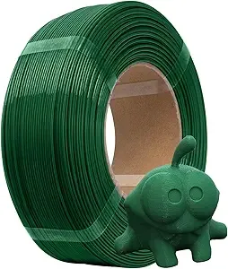 eSUN3D eSUN PLA+ Refilament, 3D Printer Refill PLA Plus, Dimensional Accuracy +/-, 1KG Spoolless 3D Printing Filament for 3D Printers, Pine Green