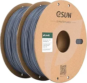 eSUN3D eSUN High Speed PLA+ Filament, 3D Printer Filament Speedy PLA Plus for Fast Printing, 1KG per Spool, 2 Spools 3D Printing Filament, Grey
