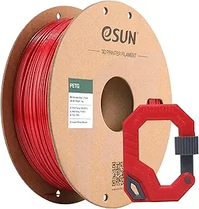 eSUN3D eSUN PETG Filament, 3D Printer Filament PETG, Dimensional Accuracy +/-, 1KG Spool (2.2 LBS) 3D Printing Filament for 3D Printers, Fire Engine Red