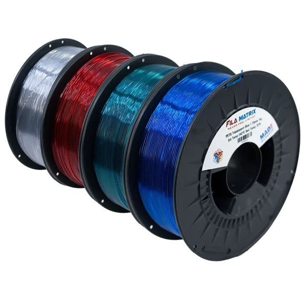 Filamatrix PETG Translucent Colors - 4 Spool Filament Bundle (4kg)