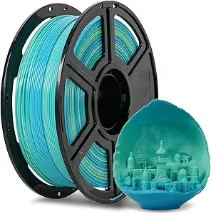 Flashforge FLASHFORGE PLA Filament +/- Blue to Yellow Gradient, Smooth Color-Changing 3D Printer Filament 1kg (2.2lbs) Spool, 3D Printing Filament Easy to Use and Fits for Most FDM 3D Printers