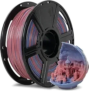 Flashforge FLASHFORGE PLA Filament +/- Blue to Pink Gradient, Smooth Color-Changing 3D Printer Filament 1kg (2.2lbs) Spool, 3D Printing Filament Easy to Use and Fits for Most FDM 3D Printers
