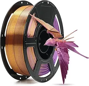 Flashforge PLA Silk Red, Gold, Purple
