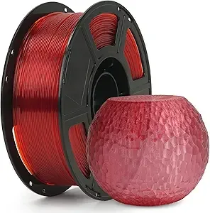 Flashforge PETG Clear Ruby Red