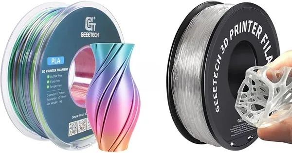 Geeetech PLA Silk Rainbow, Natural