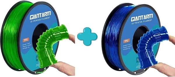 GiantArm GIANTARM 3D Printer Filament 1kg,Green TPU and Blue TPU Dimensional Acuuracy +/-,1080 Feet Per Roll,Vacuum Packaging