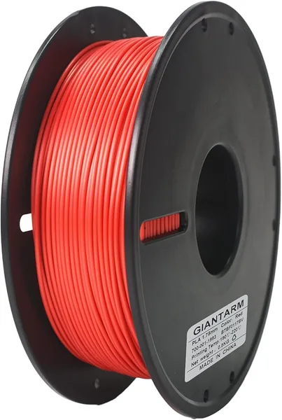 GiantArm GIANTARM 3D Printer Filament, 0.5kg Red PLA Filament Dimension Accuracy +/-, 3D Printing Filament