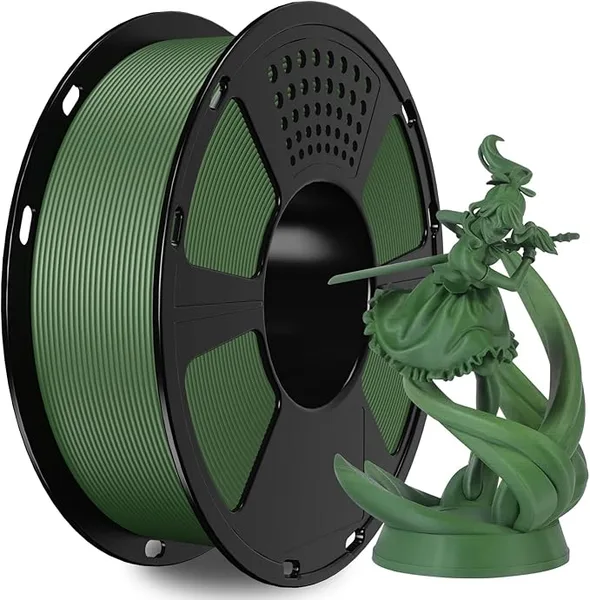 GiantArm GIANTARM PLA Filament,Matte Olive Green 3D Printer Filament, Matte PLA 1KG Spool(2.2lb),Dimensional Accuracy +/-,3D Filament for Bambu Lab