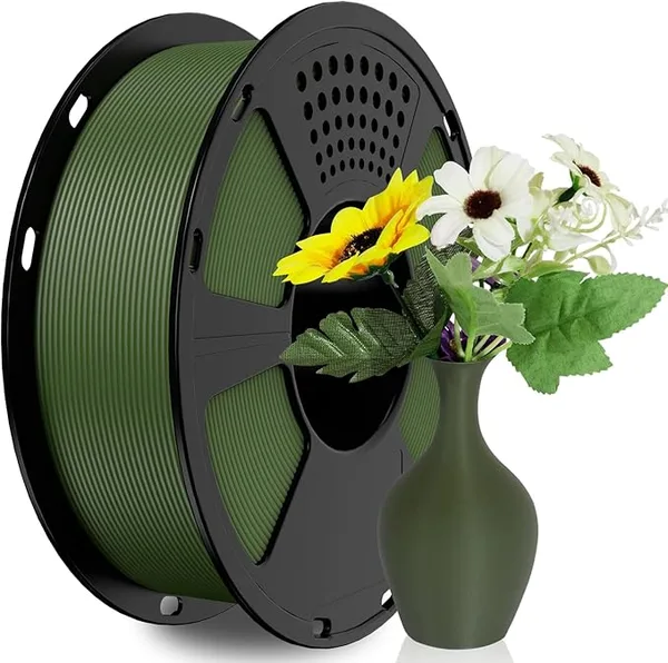 GiantArm GIANTARM PLA Filament,Matte Green 3D Printer Filament, Matte PLA 1KG Spool(2.2lb),Dimensional Accuracy +/-,3D Filament for Bambu Lab