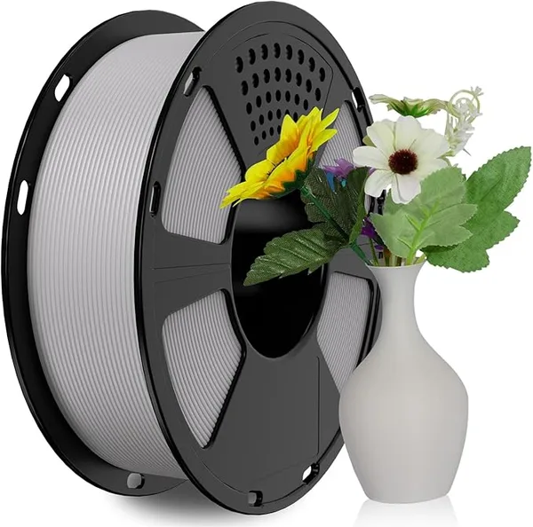 GiantArm GIANTARM PLA Filament,Matte Light Gray 3D Printer Filament, Matte PLA 1KG Spool(2.2lb),Dimensional Accuracy +/-,3D Filament for Bambu Lab