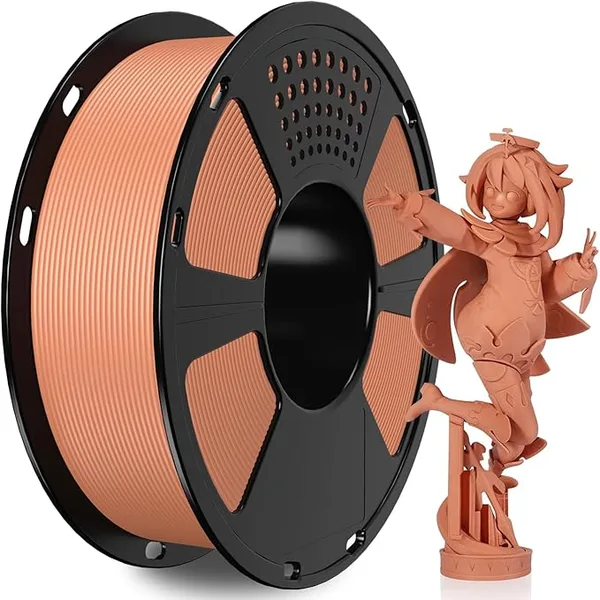 GiantArm GIANTARM PLA Filament,Matte Orange 3D Printer Filament, Matte PLA 1KG Spool(2.2lb),Dimensional Accuracy +/-,3D Filament for Bambu Lab