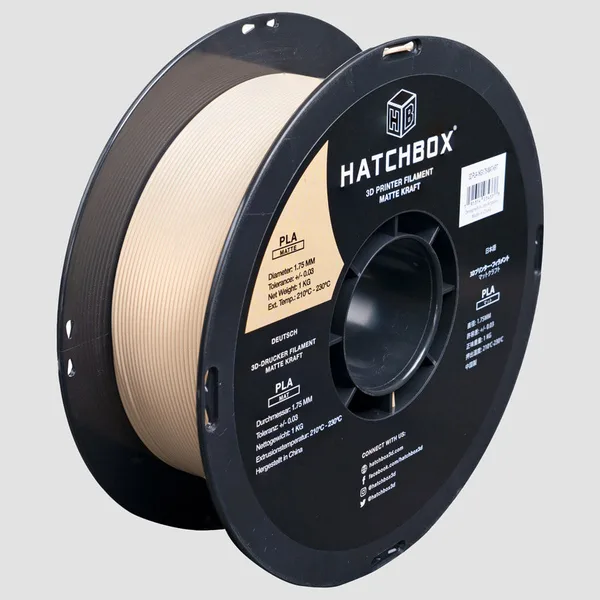 HATCHBOX KRAFT MATTE PLA FILAMENT -, 1KG SPOOL