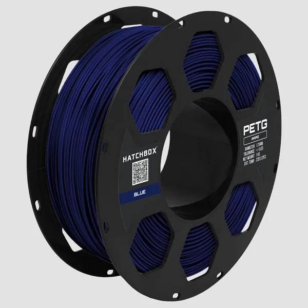HATCHBOX BLUE RAPID PETG FILAMENT –, 1KG SPOOL