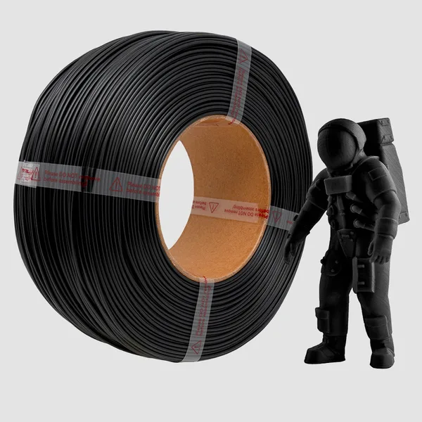 HATCHBOX BLACK PLA FILAMENT REFILL -, 1KG SPOOL
