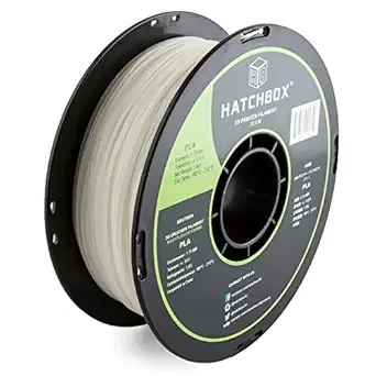 HATCHBOX HATCHBOX PLA 3D Printer Filament, Dimensional Accuracy +/-, 1 kg Spool, Glow in The Dark