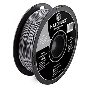 HATCHBOX HATCHBOX PETG 3D Printer Filament, Dimensional Accuracy +/-, 1 kg Spool, Sliver