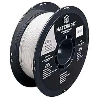HATCHBOX HATCHBOX Matte PLA 3D Printer Filament, Dimensional Accuracy +/-, 1 kg Spool, Stone Gray
