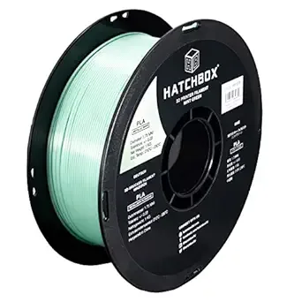 HATCHBOX HATCHBOX Metallic Finish PLA 3D Printer Filament, Dimensional Accuracy +/-, 1 kg Spool, Mint Green