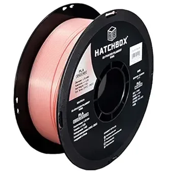 HATCHBOX HATCHBOX Metallic Finish PLA 3D Printer Filament, Dimensional Accuracy +/-, 1 kg Spool, Pink