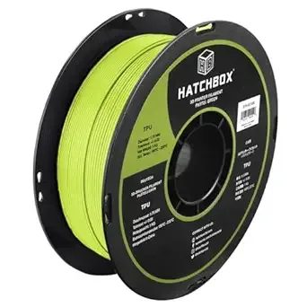 HATCHBOX HATCHBOX Pastel Green TPU 3D Printer Filament Shore 95A, 1 KG Spool, Dimensional Accuracy +/-, 3D Printing Filament
