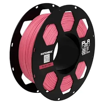 HATCHBOX HATCHBOX Matte PLA 3D Printer Filament, Dimensional Accuracy +/-, 1 kg Spool, Blush Pink