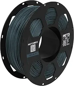 HATCHBOX HATCHBOX Gray Blue High Speed PETG 3D Printer Filament, Dimensional Accuracy +/-, 1 kg Spool, Compatible with FDM Printers for Fast, Precise Printing