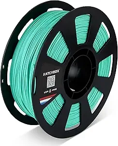 HATCHBOX HATCHBOX PLA MAX V2 Mint Green 3D Printer Filament Made in The USA Diameter 1 KG Spool, Premium USA Made 3D Printing Filament