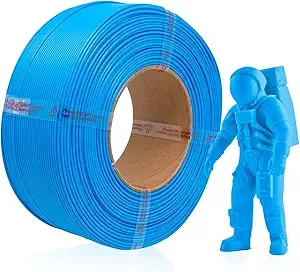 HATCHBOX HATCHBOX PLA 3D Printer Filament Refill, Includes 1 Refillable 1 KG Spool for 3D Printing, Dimensional Accuracy +/-, Blue