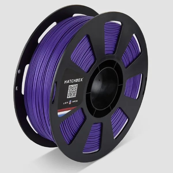 HATCHBOX MIDNIGHT PURPLE PLA MAX V2 FILAMENT -, 1KG SPOOL