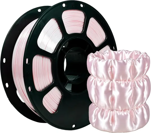 iBoss iBOSS 3D Printer Silk Filament,Shiny Silk PLA Plus Filament, Smooth Silky Surface, Great Easy to Print for 3D Printers, Dimensional Accuracy +/-, 1KG Silk Butterfly Light（Pink）