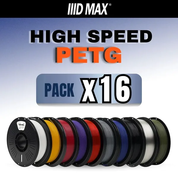 IIID Max 16 x 1kg High Speed PETG Filament Pack
