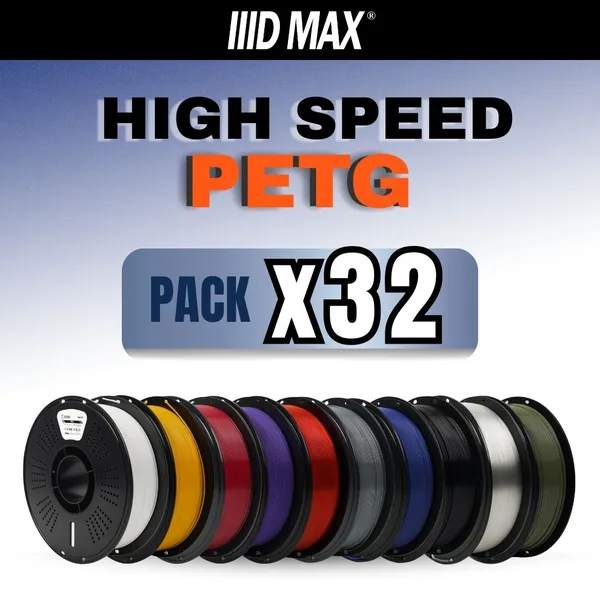 IIID Max 32 x 1kg High Speed PETG Filament Pack