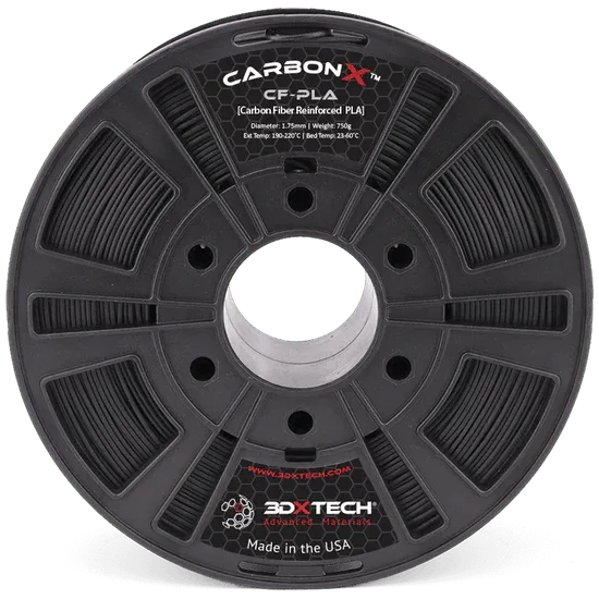 IIID Max CarbonX PLA+CF 3D Printer Filament by 3DXTech Made in USA 750g