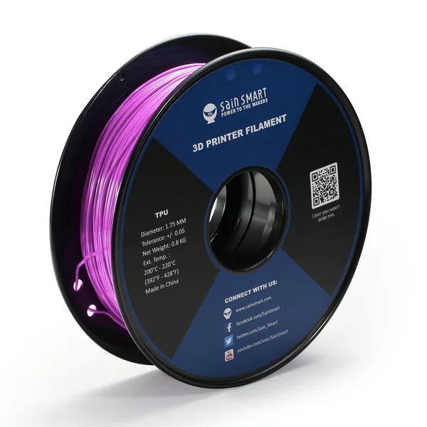 IIID Max Neon Magenta, Cyberpunk Color TPU Filament 0.8kg/1.76lb