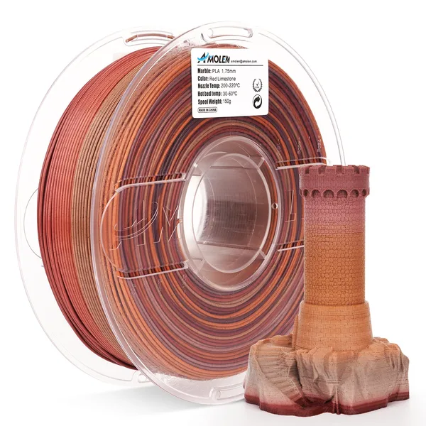 IIID Max PLA Marble Red