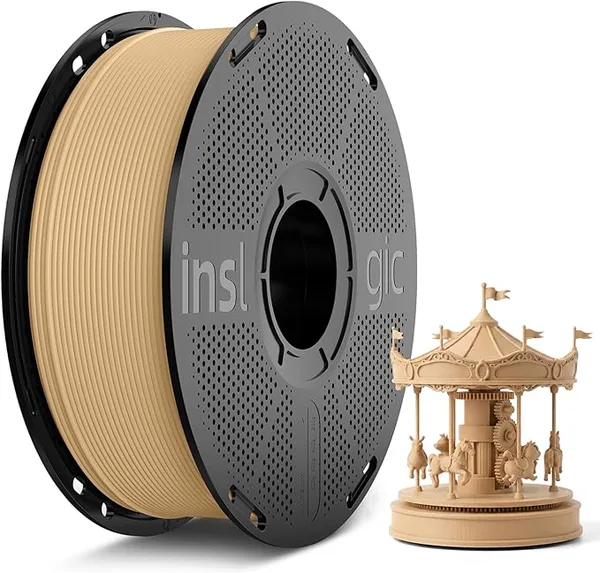 Inslogic 3D PLA Wood Maple Wood