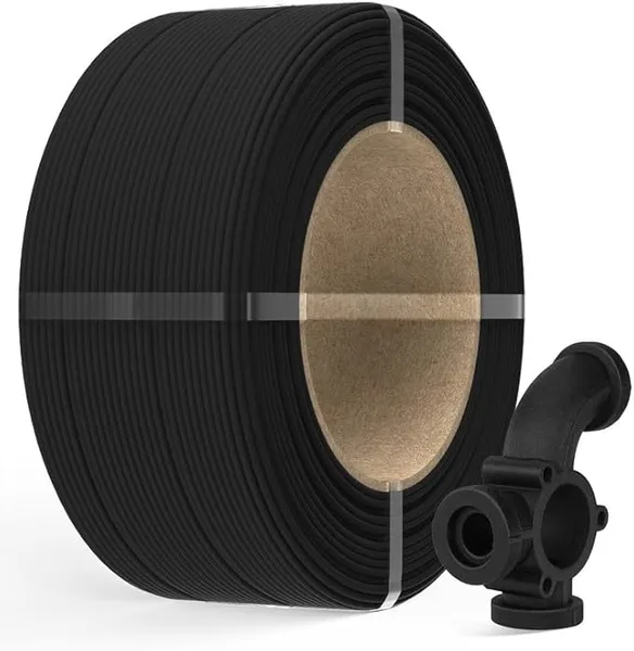 Inslogic 3D Inslogic PA6-GF25 Glass Fiber Reinforced Nylon Filament, 0.5kg Black Refill, High-Temp 3D Printing Material with 210°C HDT, Tough & Heat-Resistant, for Industrial FDM Printers