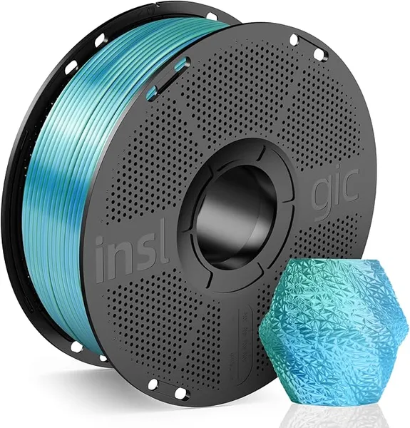 Inslogic 3D PLA Silk Blue+Green