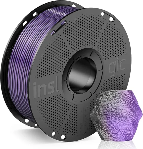 Inslogic 3D PLA Silk Black+Purple