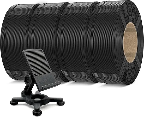 Inslogic 3D Inslogic PETG Pro Pre-Dried 3D Printer Filament, High-Speed PETG Filament, Stronger Toughness, High Precision ±, Compatible with FDM Printers, 1kg×4 Refills (Black)