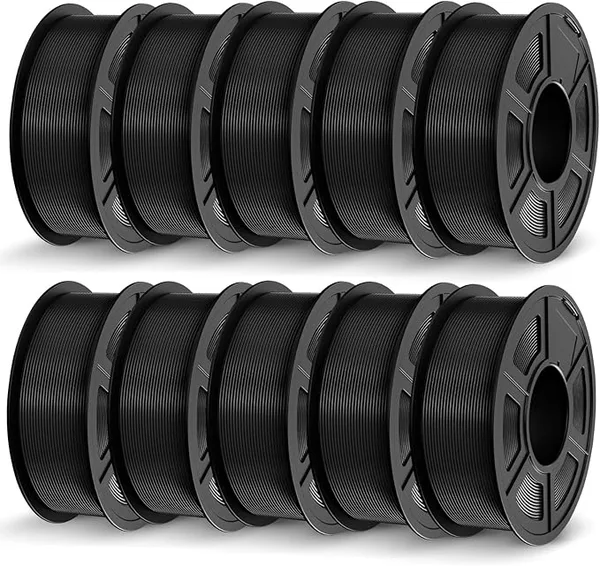 JAYO JAYO PETG Filament Bundle 11KG, Strong Toughness PETG 3D Printer Filament, Dimensional Accuracy +/-, Fits for Most FDM 3D Printers (Black)
