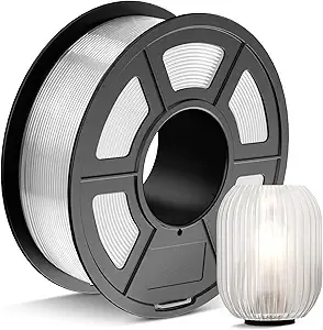 JAYO JAYO PETG Filament Clear 1.1 KG, Strong Toughness PETG 3D Printer Filament Dimensional Accuracy +/-, 2.4lbs Spool Fits for Most FDM 3D Printers