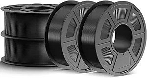 JAYO JAYO High Speed PLA Filament 4.4KG Bundle, Rapid PLA 3D Printer Filament for Fast Printing up to/s, Dimensional Accuracy +/-, 4 Pack 1.1kg Spool (Black)