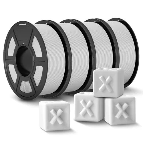 JAYO JAYO White PLA+ Filament, PLA Plus 4-Pack Total 4.4kg