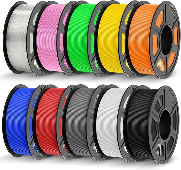 JAYO JAYO PETG Filament Bundle 11KG, Strong Toughness PETG 3D Printer Filament, Fits for Most FDM 3D Printers (Black, White, Gray, Blue, Red, Green, Orange, Yellow, Pink, Transparent)